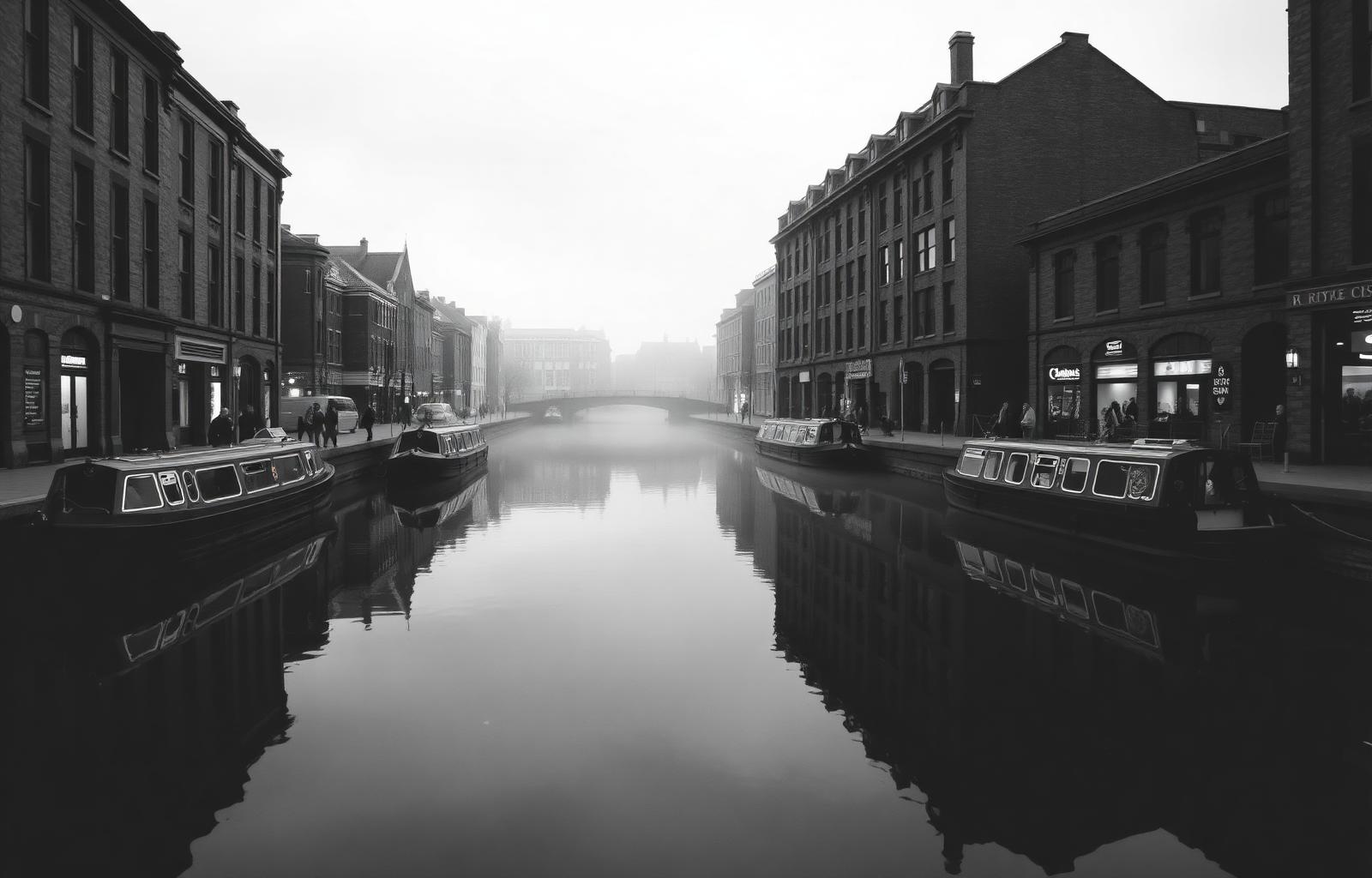 Birmingham canal-side warehouses